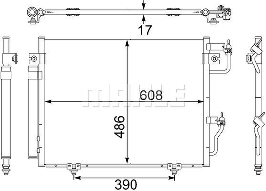 Condenser Air Conditioning 8FC351304-081 by BEHR