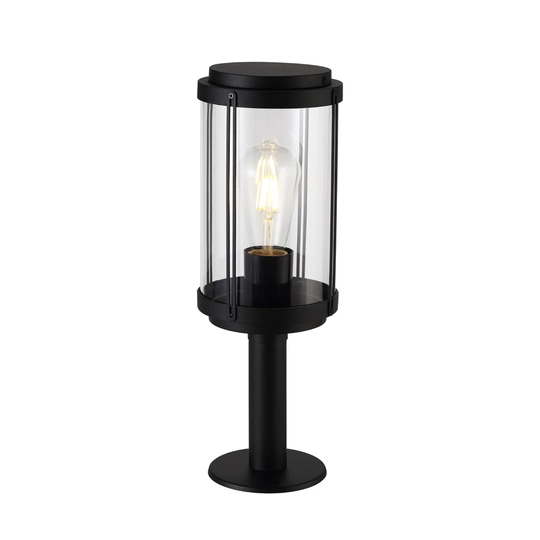 Black 1 -Light 40 cm H Hardwired Lamp Post
