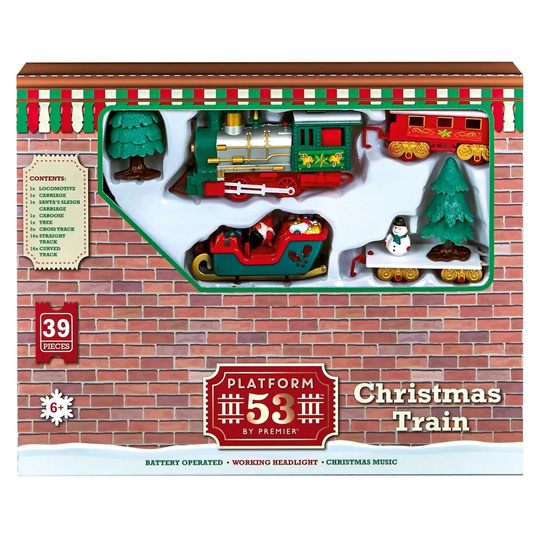 Premier Decorations DIY Puzzle Train Track with Music and Headlight - 39 Pieces
