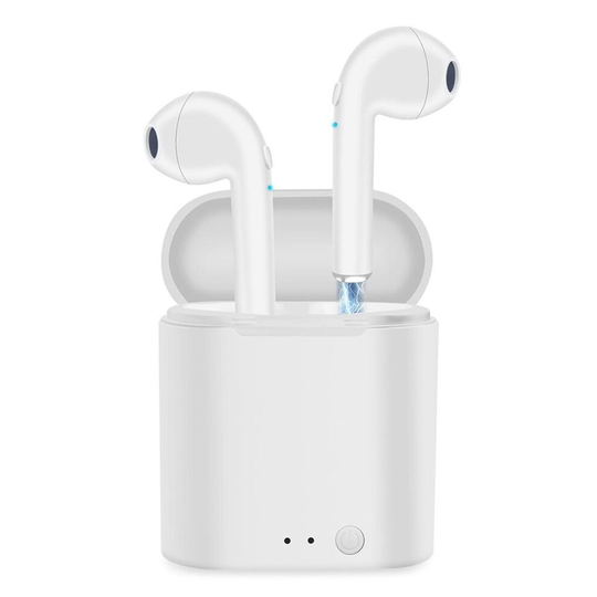 (i7s white) I7s Tws Headphones Bluetooth 5.0 Earphones Headsets Stereo Bass Earbuds