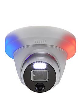 Swann Smart Security 1080P Enforcer Controllable Red & Blue Flashing Lights, Spotlight & Colour Night Vision Add On Cctv Dome Camera - Swpro-1080Der-Eu