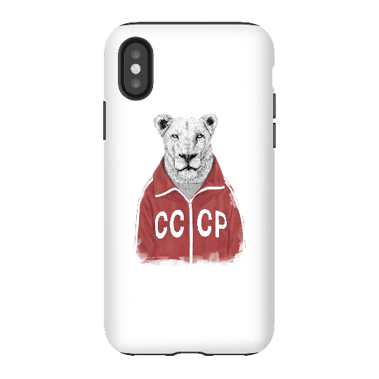 Balazs Solti CCCP Lion Phone Case for iPhone and Android - iPhone X - Tough Case - Matte