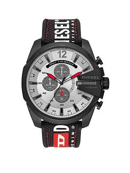 Diesel Mega Chief Mens Watch Nylon, Silicone