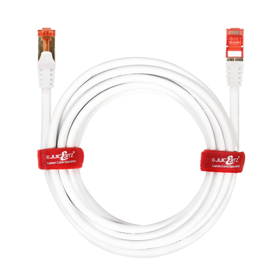 (40m, White) CAT6 Network Cable RJ45 Shielded Ethernet Lead