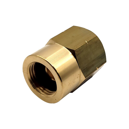 LPG Adapter Converts M22 Female LH Thread to UK 5/8" Female POL Thread