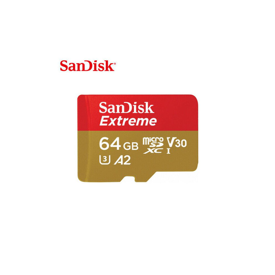 Sandisk 64GB Extreme microSDXC memory card Class 10