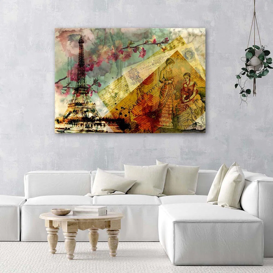 Canvas Print Paris City Vintage