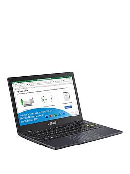 Asus E Series Laptop - 11.6In Hd, Intel Celeron N4020, 4Gb Ram, 64Gb Ssd, Microsoft 365 Personal (12 Months) Included, - Laptop Only