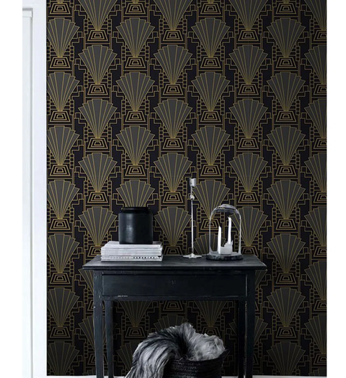 Blend Art Deco Or Template Vintage Card Wallpaper
