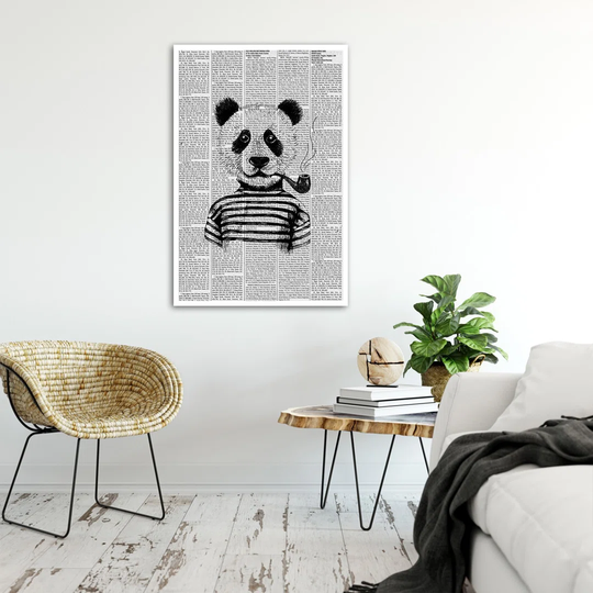 Poster, Panda With A Pipe
