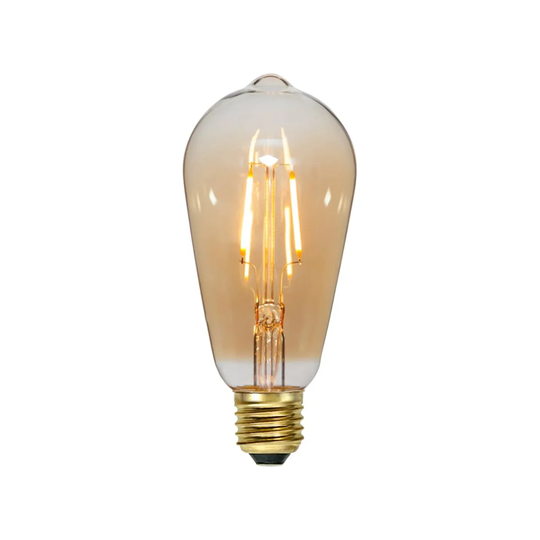 ENER-J Smart Wifi Cct Changing & Dimmable Amber Glass St64 Led Lamp E27 8.5W White