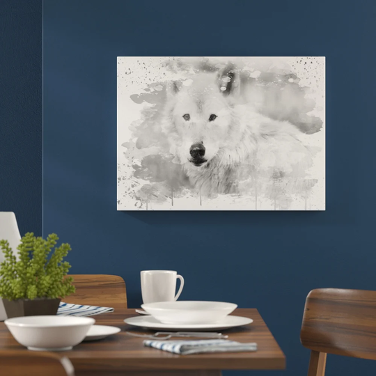 'White Wolf' Graphic Art Print Poster