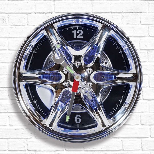 LED Wheel Rim 27cm Wall Clock