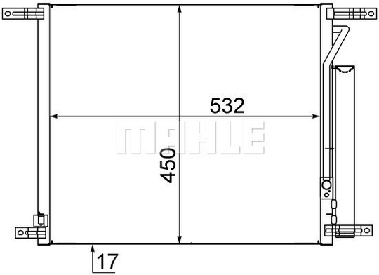 Condenser Air Conditioning 8FC351318-681 by BEHR