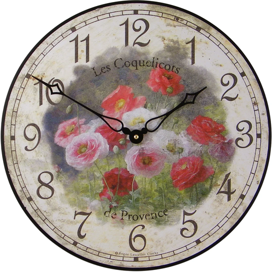36cm Les Coquelicots Wall Clock