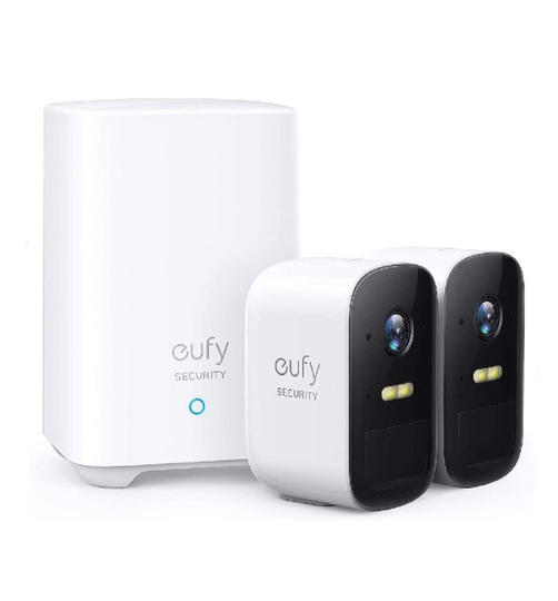 EufyCam 2C 2-Cam Kit, Security Camera Outdoor, Wireless Home Security System with 180-Day Battery Life, HomeKit Compatibility, 1080p HD, IP67, Night Vision, No Monthly Fee