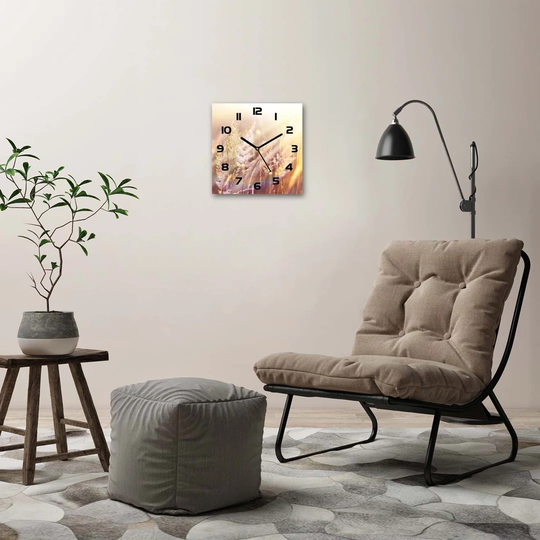 Jessiah Tall Grass Silent Wall Clock