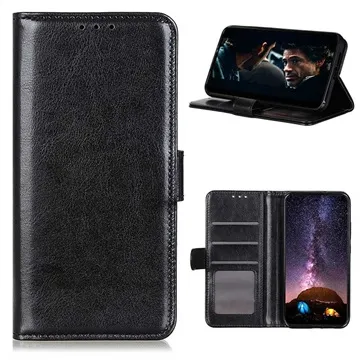 Samsung Galaxy A42 5G Wallet Case with Magnetic Closure - Black