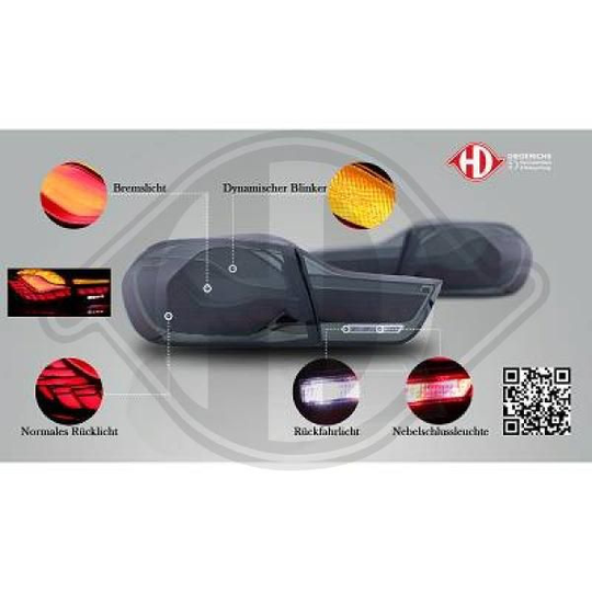 Taillight set HD Tuning 1245891 Diederichs 1245891