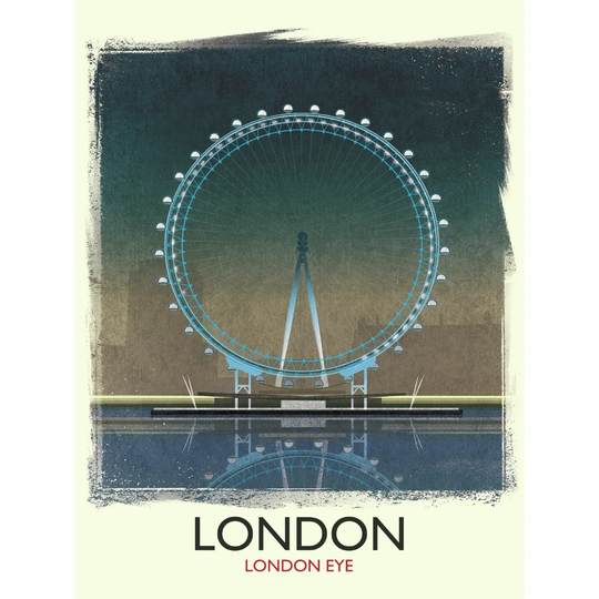 London Eye 1 - Graphic Art Print on Paper
