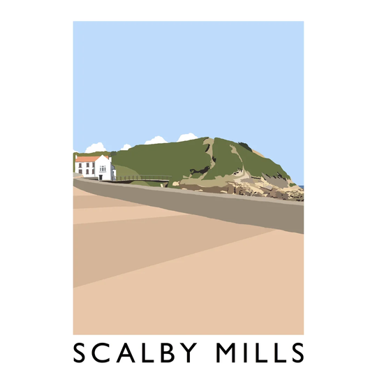 Scalby Mills by Richard O'Neil - Graphic Art Print on Paper