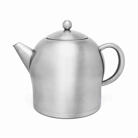 Bredemeijer Teapot Double Wall Minuet Santhee Design 2.0L In Satin Finish Steel