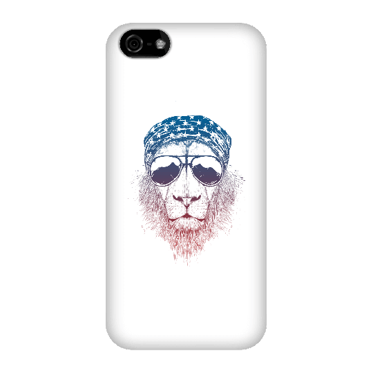 Balazs Solti Bandana Lion Phone Case for iPhone and Android - iPhone 5C - Snap Case - Matte