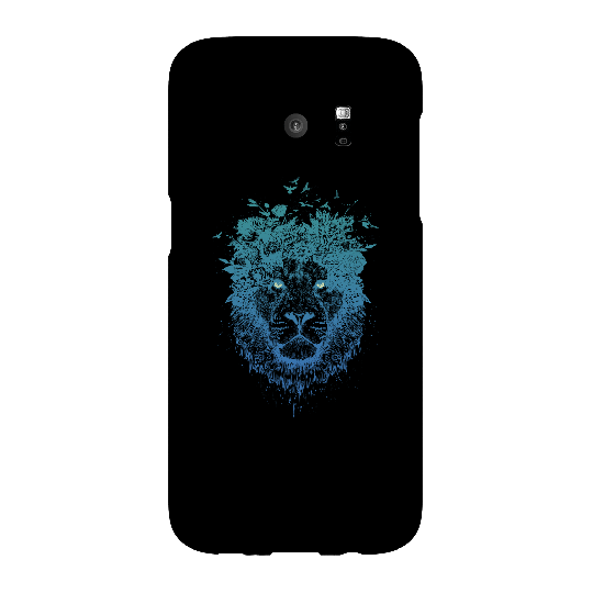 Balazs Solti Lion And Butterflies Phone Case for iPhone and Android - Samsung S7 Edge - Snap Case - Gloss
