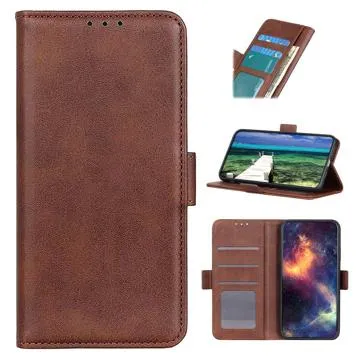 Honor Magic4 Wallet Case with Magnetic Closure - Coffee