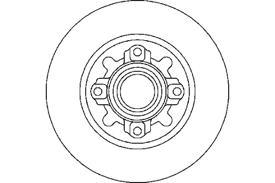 Mintex MDC2031 Pair Of Solid rear Brake Disc