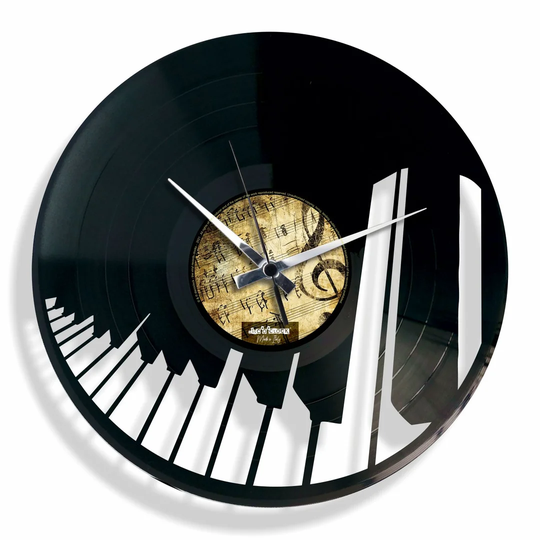 We Have a Plan Vinyl with Piano 30cm Silent Wall Clock