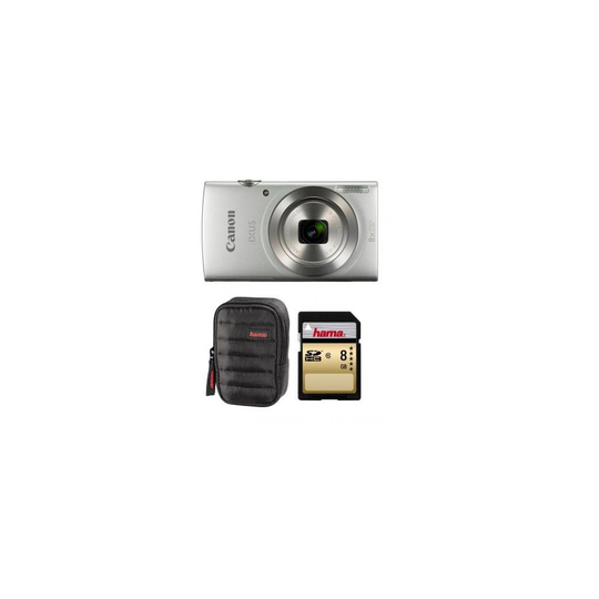 Canon IXUS 185 Silver Digital Camera - Bundle