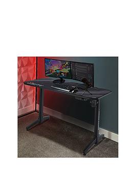 X Rocker Black New Stratos Dual Motor Height Adjustable Gaming Desk