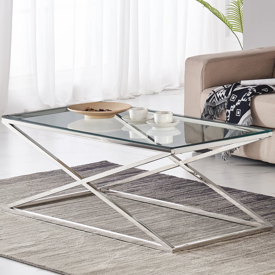 Annabella Cross Legs Coffee Table