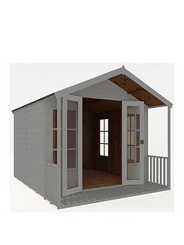 Mercia 10 X 8 Premium Traditional Summerhouse Pre-Painted With Installation