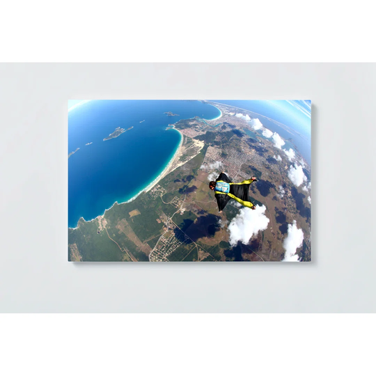 Skydiving Motif Magnetic Wall Mounted Cork Board