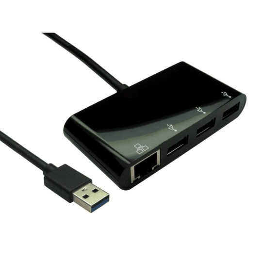 USB3.0 Gigabit Ethernet Adapter with Hub