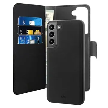 Puro 2-in-1 Magnetic Samsung Galaxy S22+ 5G Wallet Case - Black