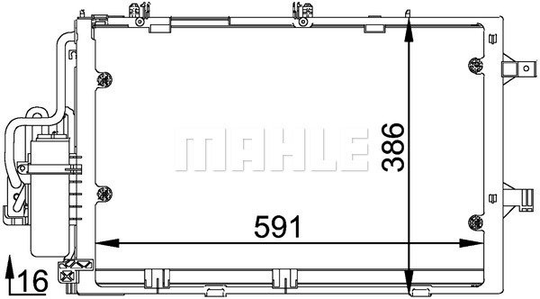 Condenser Air Conditioning 8FC351300-601 by BEHR