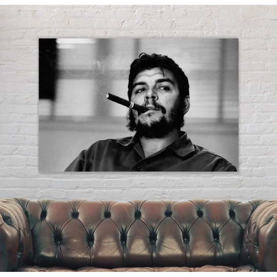 Che Guevara Smoking - Wrapped Canvas Art Prints