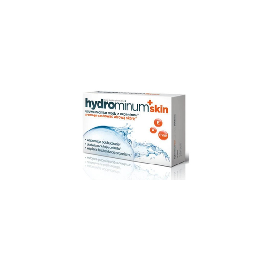 Hydrominum + skin - 30 tabl. - odchudzanie, redukcja cellulitu, detoksykacja