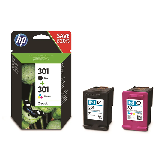 HP 301 Original Ink Cartridge Combo 2 Pack - Multi