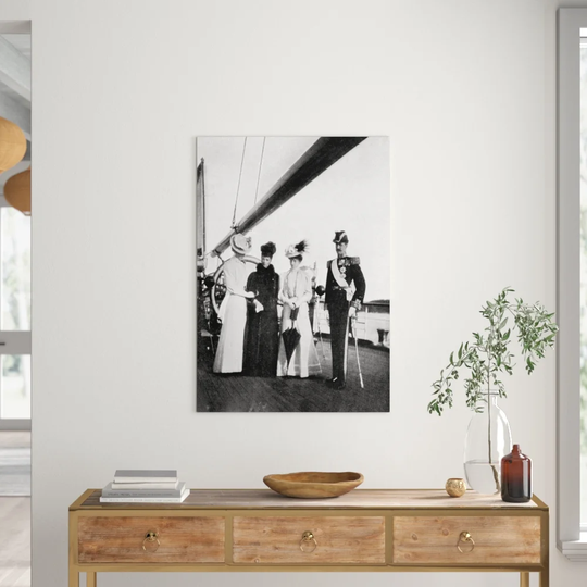 'Empress Maria Feodorovna, Princess Victoria, Queen Maud and King Haakon Vii of Norway' Photograph
