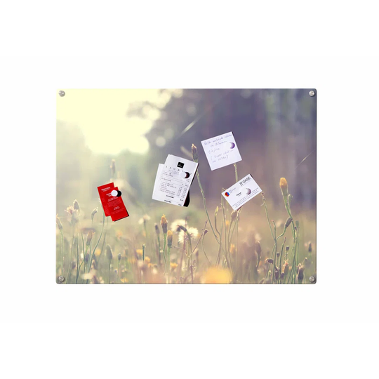 Meadow Forest Magnetic Wall Mounted Photo Memo Board