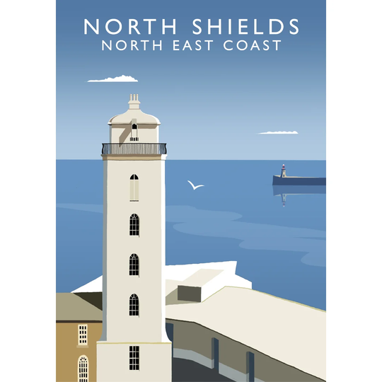 North Shields by Richard O'Neil - Graphic Art Print on Paper