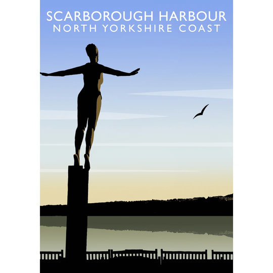 Scarborough Harbour by Richard O'Neil - Graphic Art Print on Paper
