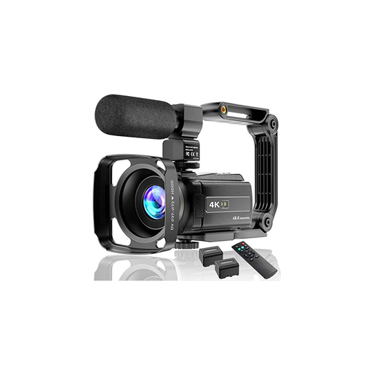 4K Video Camera Camcorder UHD 48MP WiFi IR Night Vision Vlogging Camera for YouTube Touch Screen 16X Digital Zoom Camera Recorder with Microphone, Han