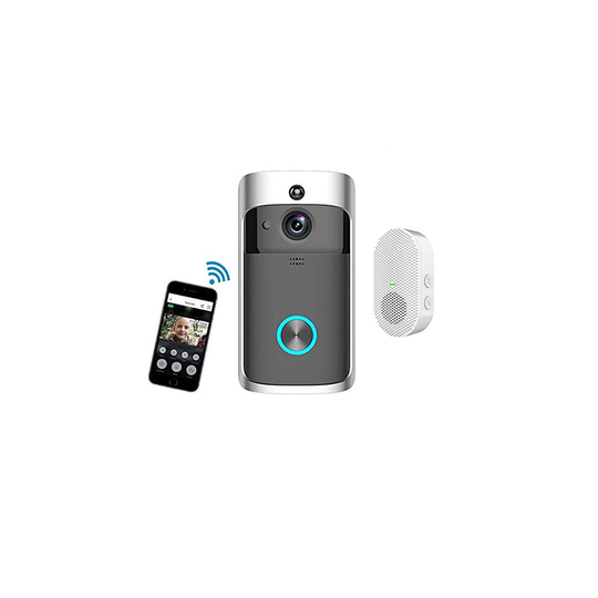 Video Doorbell, Wireless Video Doorbell Camera with Chime, Free Cloud Storage HD WiFi Door Bell IP66 Waterproof Smart Door Camera, Motion De