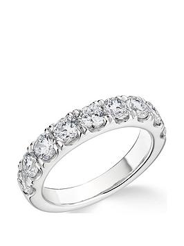 Love Diamond 9Ct White Gold 2Ct Diamond Band Ring