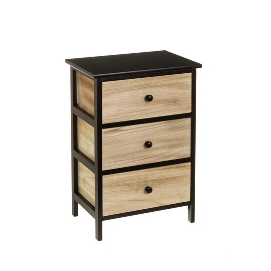 Deidre 3 Drawer Bedside Table